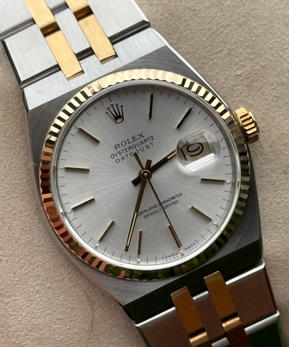 Rolex - Datejust Oysterquartz - 17013 - 36 × 42 mm - perfect collectors piece like NOS Bucherer papers