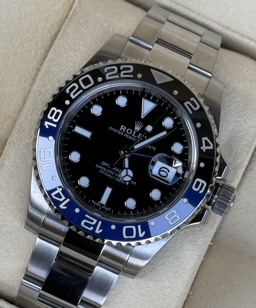 Rolex GMT-Master II 116710BLNR (Batman) - "Batman" Fullset LC100 Wempe incl. First buyers invoice