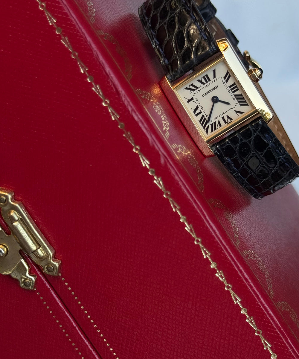 Cartier - Tank Française - W51012Q4 - 25 x 30 mm - top condition full set