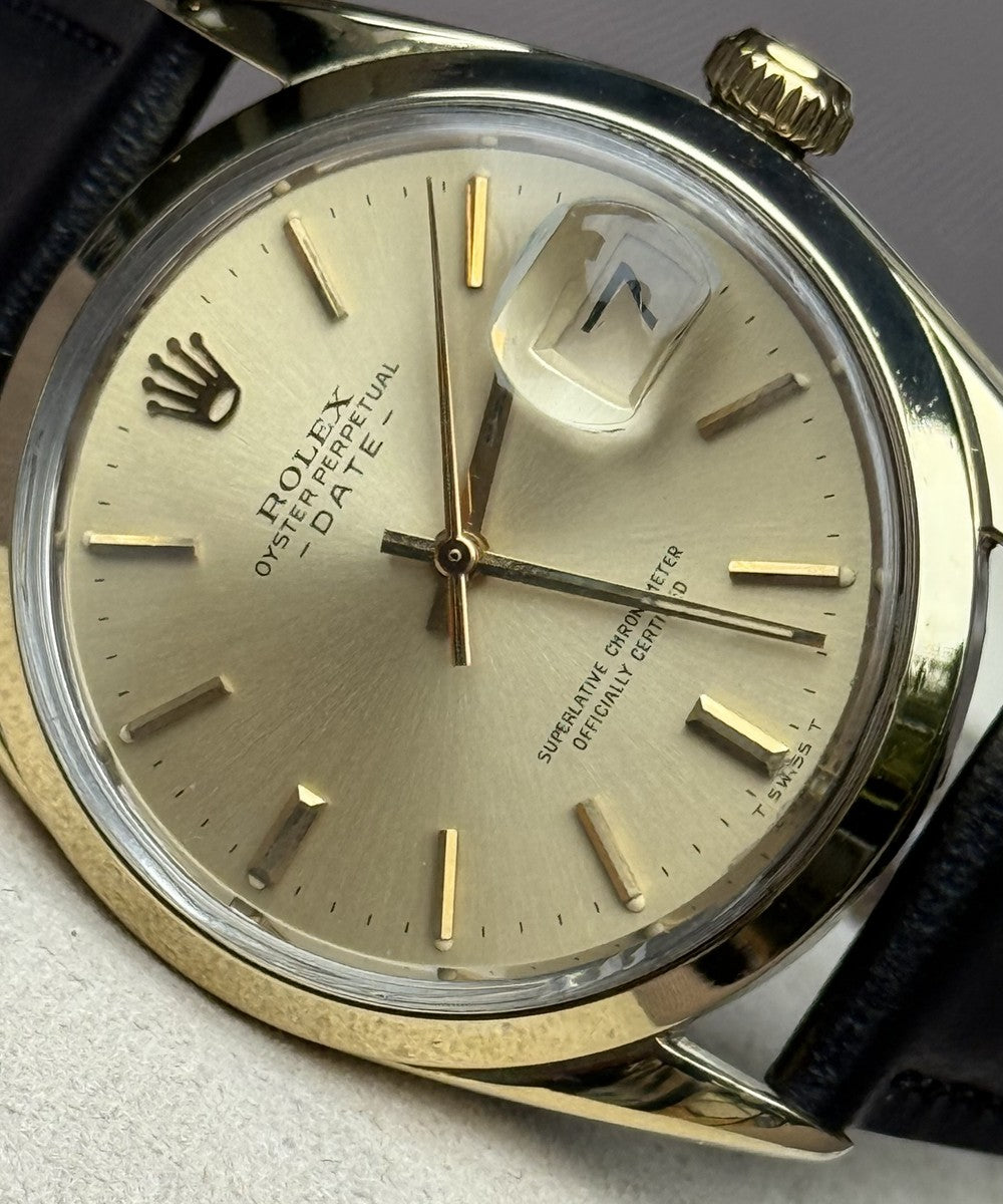 Rolex Oyster Perpetual Date 34 mm - 1550 - champagnerfarben