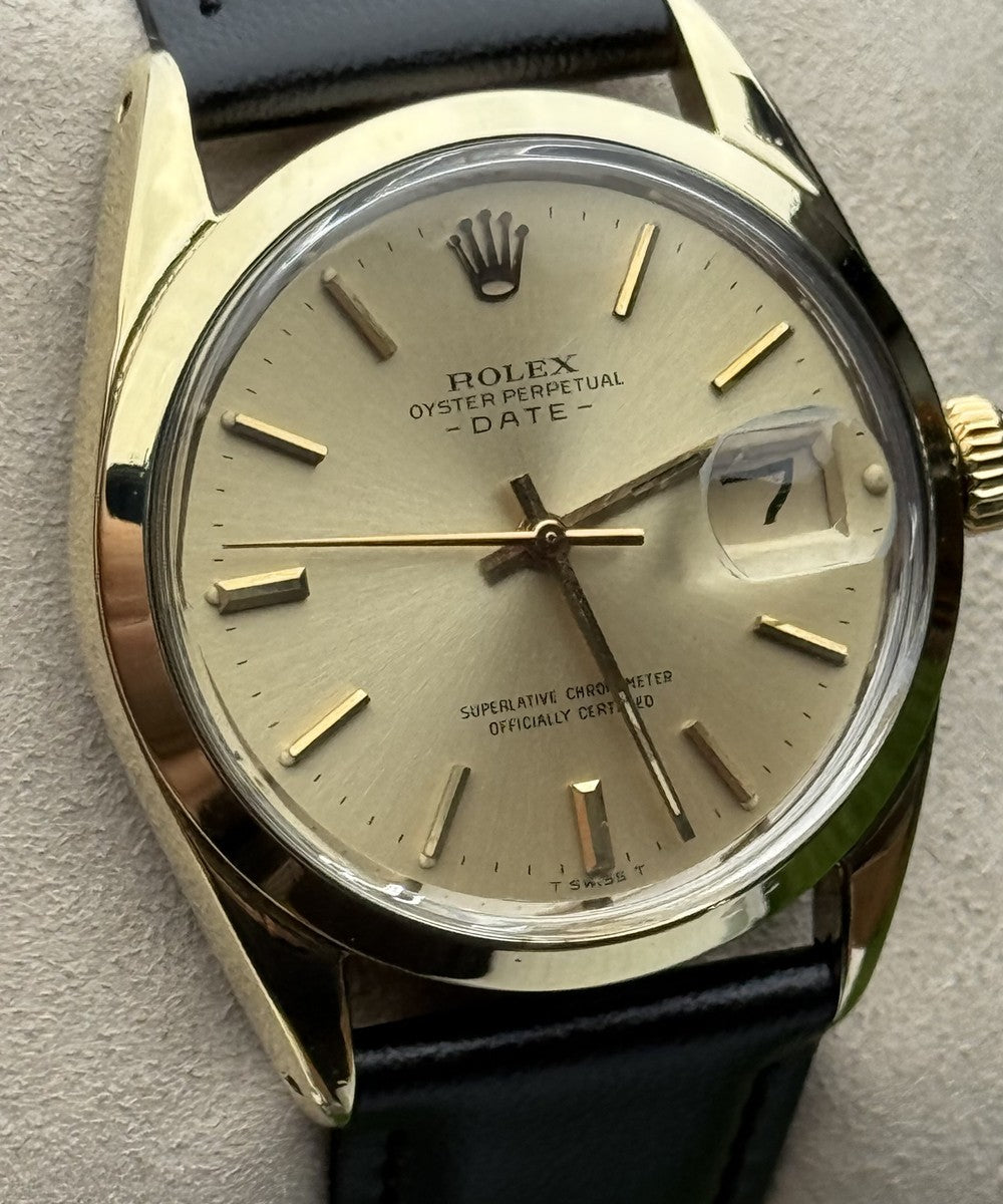 Rolex Oyster Perpetual Date 34 mm - 1550 - champagnerfarben
