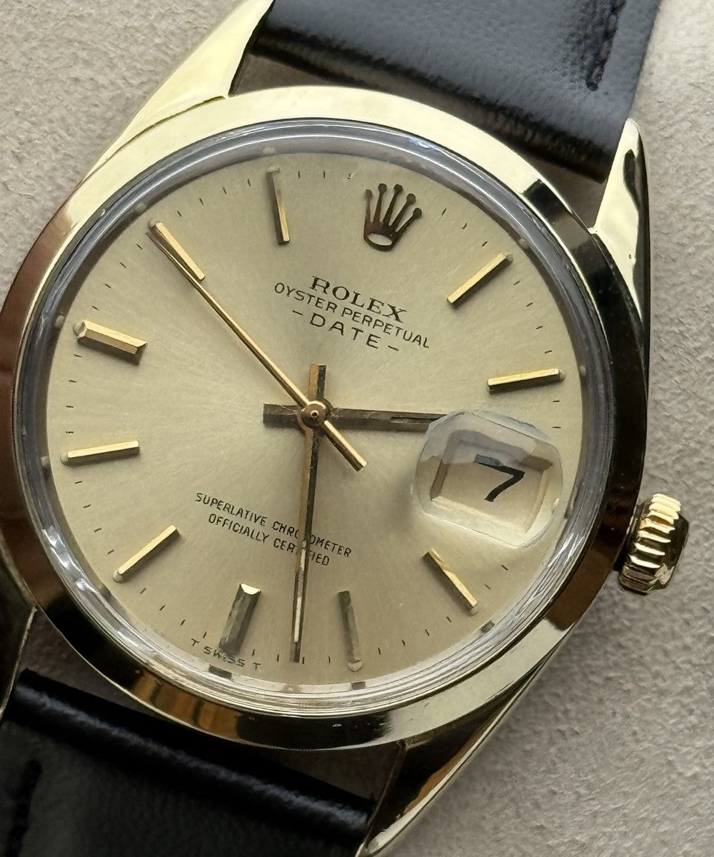Rolex Oyster Perpetual Date 34 mm - 1550 - champagnerfarben
