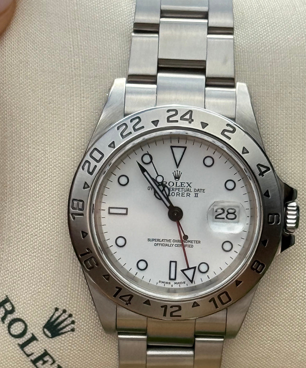 Rolex - Explorer II Polar - 40 mm – Solid End Links, Superluminova