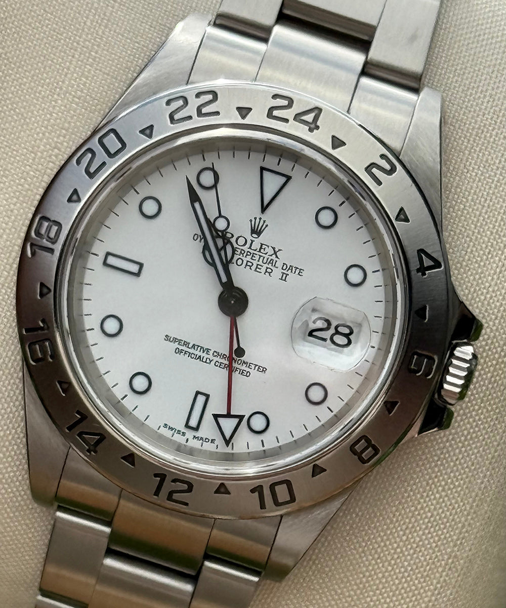 Rolex - Explorer II Polar - 40 mm – Solid End Links, Superluminova