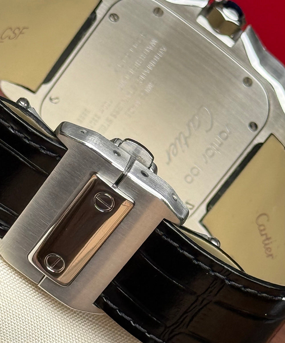 Cartier - Santos 100 XL - 2656 (Santos Diamond) - 38 x 51 mm