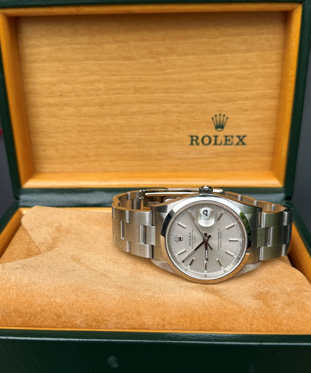 Rolex Oyster Perpetual Date - 15200 - 34 mm - Silber