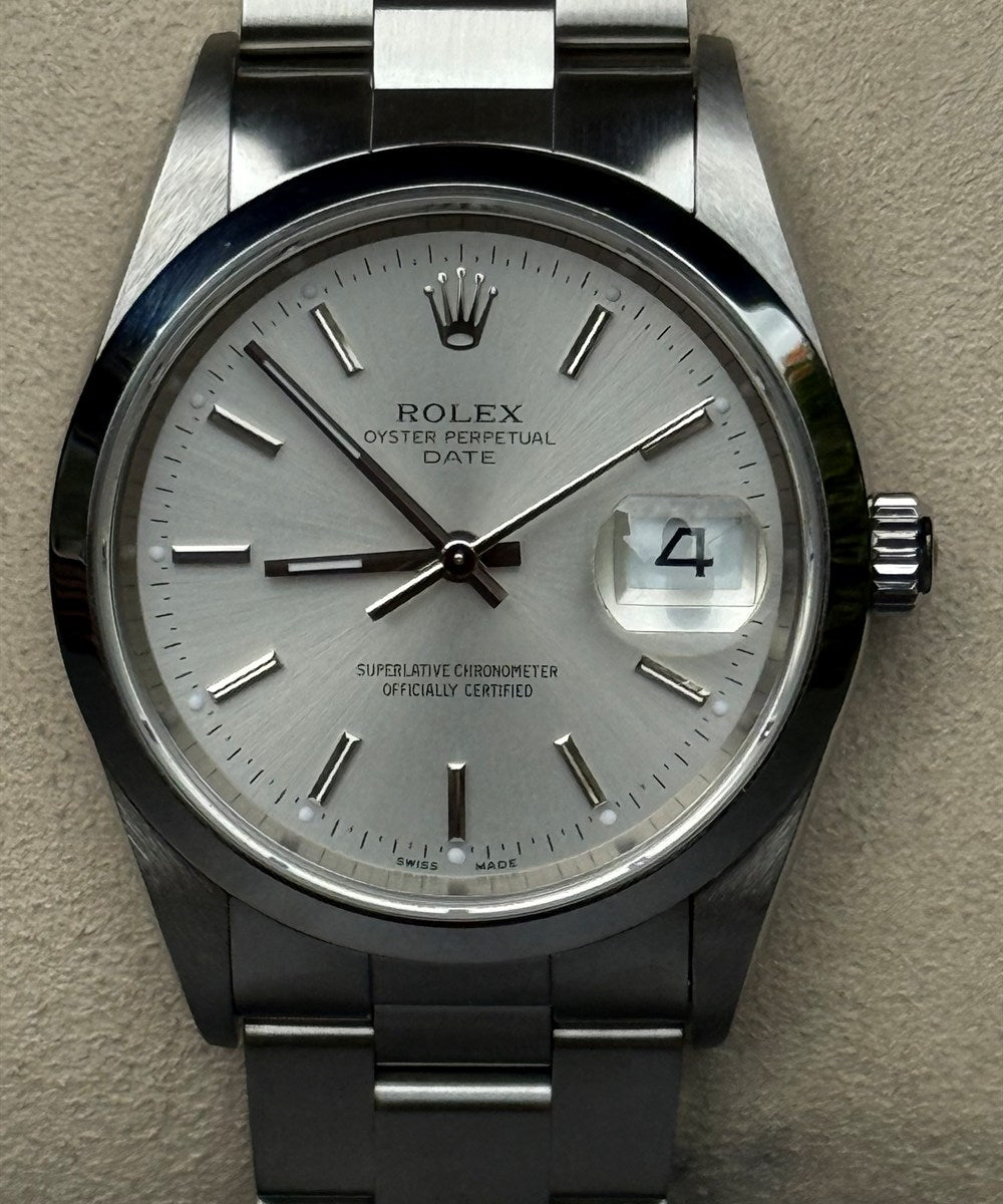 Rolex Oyster Perpetual Date - 15200 - 34 mm - Silber