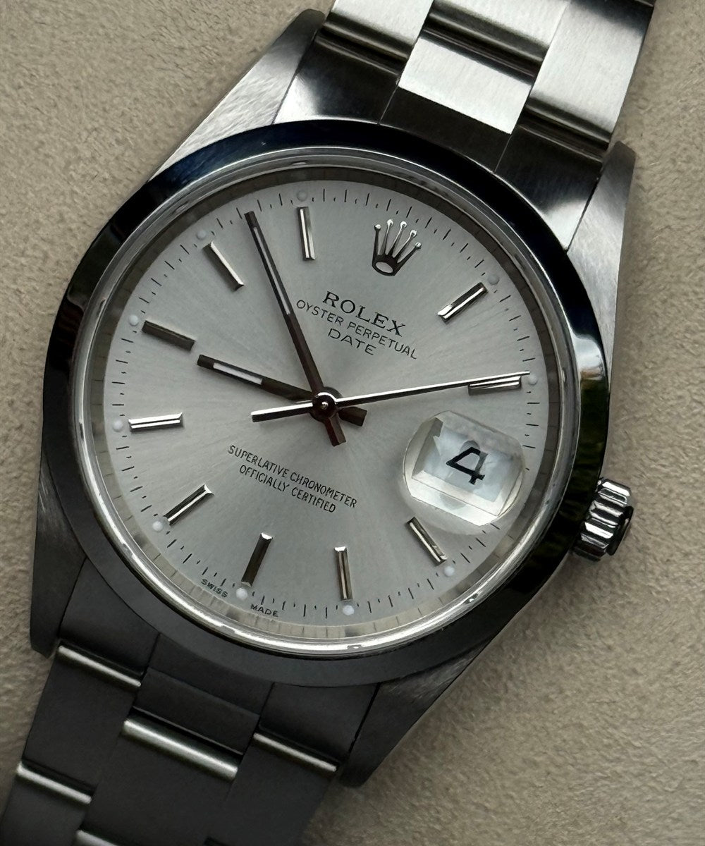 Rolex Oyster Perpetual Date - 15200 - 34 mm - Silber