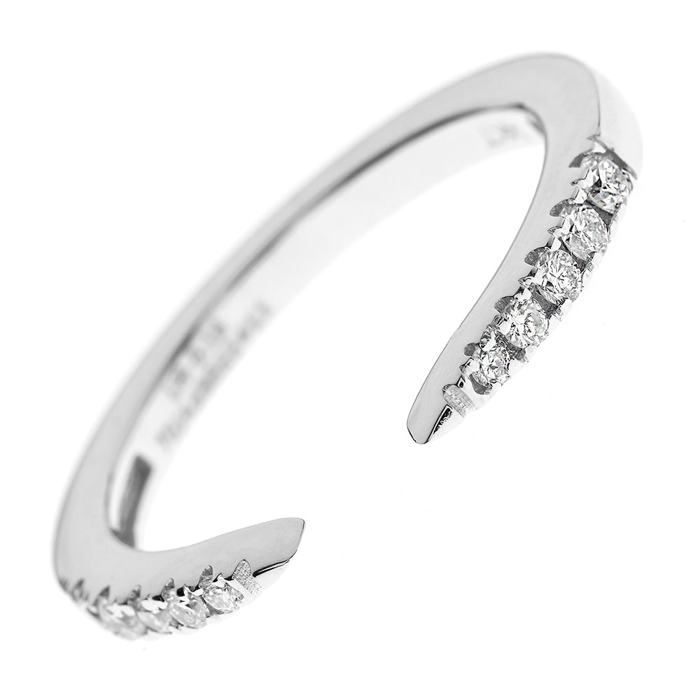 Diamantring Halbmond, 0,16ct, Diamond Ring