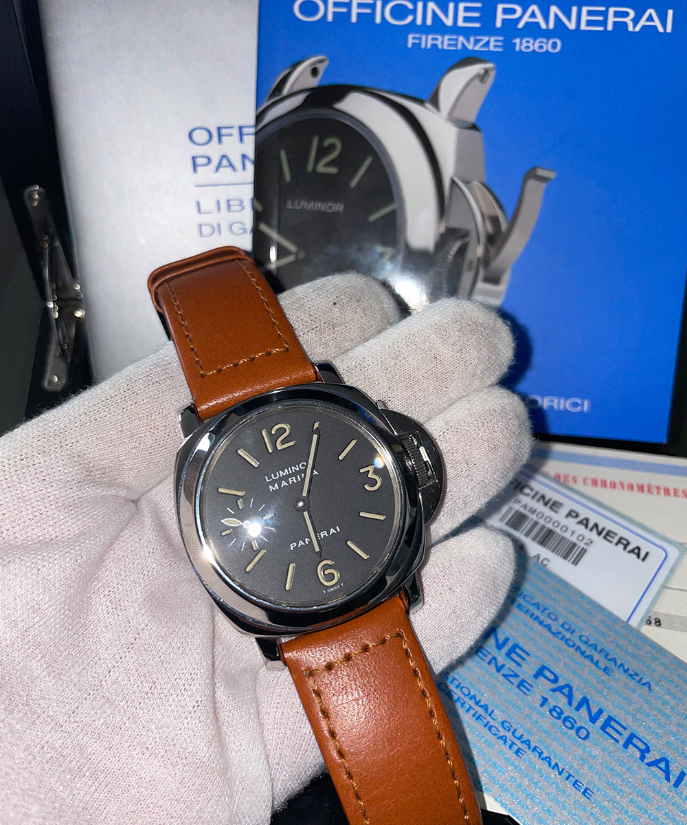 Panerai Luminor Marina - PAM 00001 - 44mm - 1999 - inkl. Original Papiere & Box