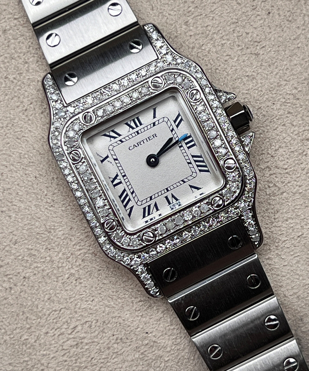 Cartier Santos - 9057930 (Santos Diamond) - 1990 - 24 x 35 mm