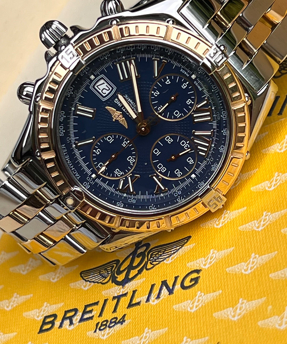 Breitling Crosswind Chronograph - D13055 - 43mm - 2000 - inkl. Original Papiere