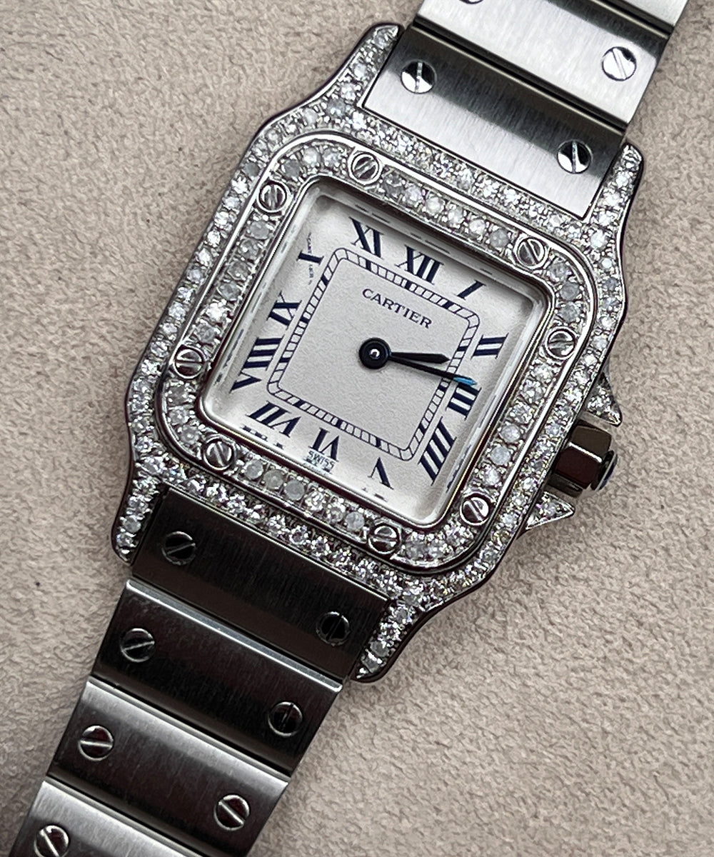 Cartier Santos - 9057930 (Santos Diamond) - 1990 - 24 x 35 mm