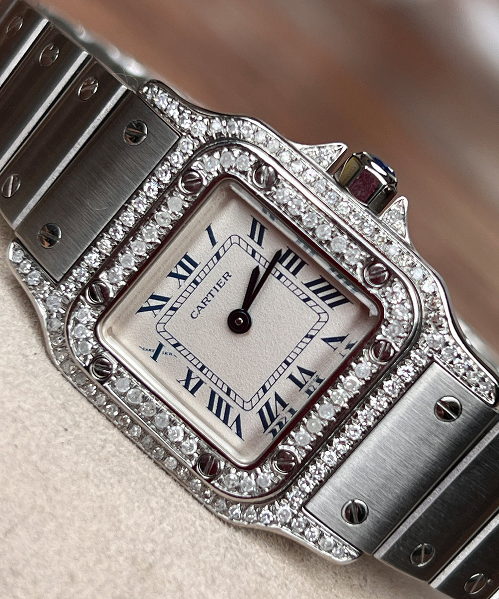 Cartier Santos - 9057930 (Santos Diamond) - 1990 - 24 x 35 mm