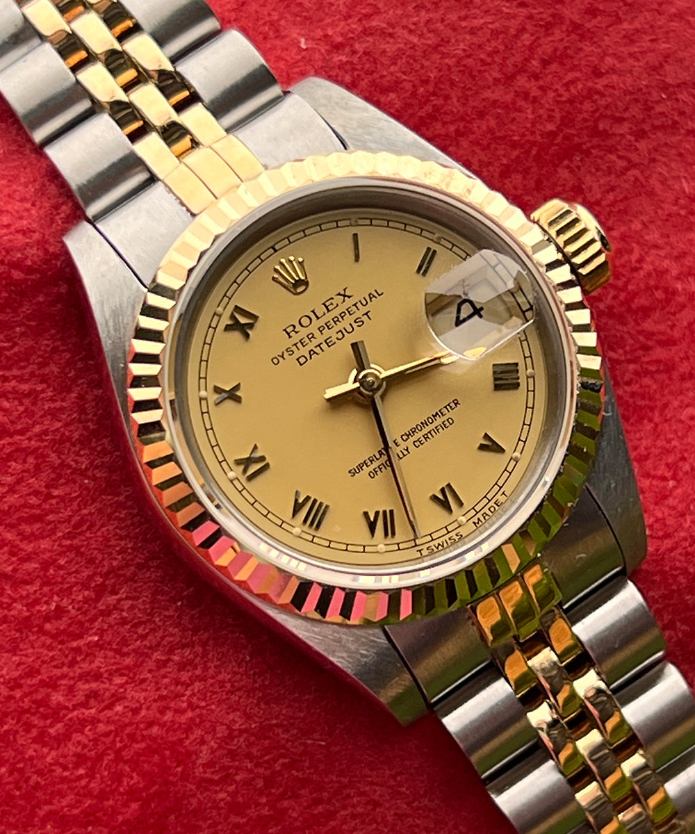 Rolex - Lady-Datejust - 69173-cm9-dc709 - 26 mm - 1992 - inkl. orig. Box & Papiere