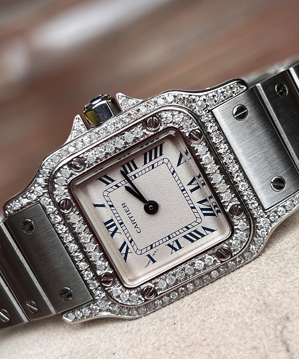 Cartier Santos - 9057930 (Santos Diamond) - 1990 - 24 x 35 mm