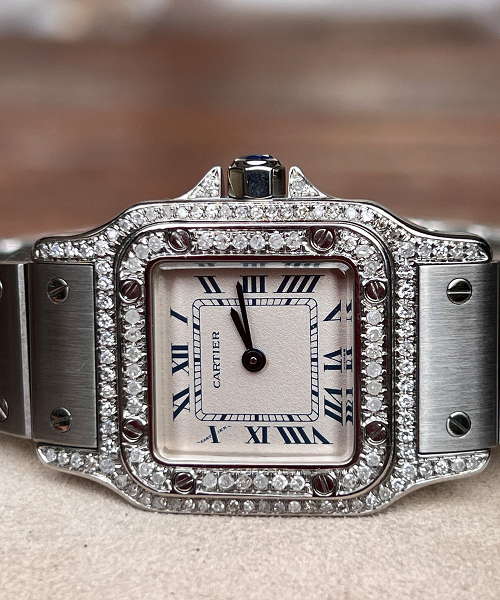 Cartier Santos - 9057930 (Santos Diamond) - 1990 - 24 x 35 mm