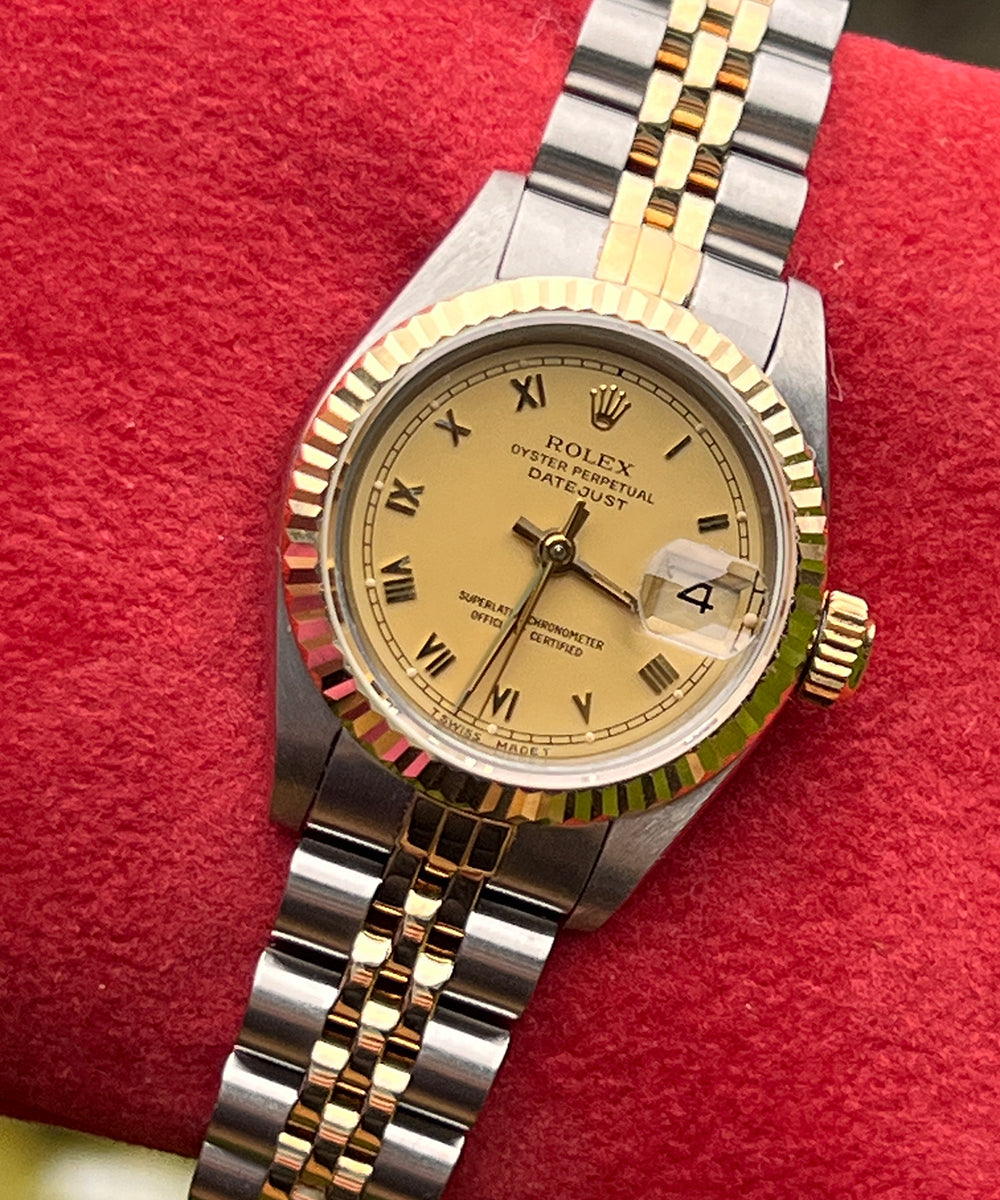 Rolex - Lady-Datejust - 69173-cm9-dc709 - 26 mm - 1992 - inkl. orig. Box & Papiere