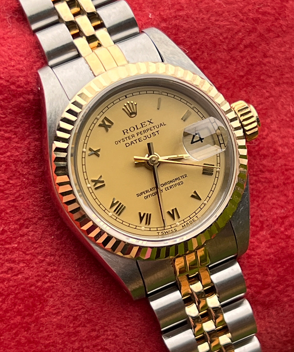 Rolex - Lady-Datejust - 69173-cm9-dc709 - 26 mm - 1992 - inkl. orig. Box & Papiere