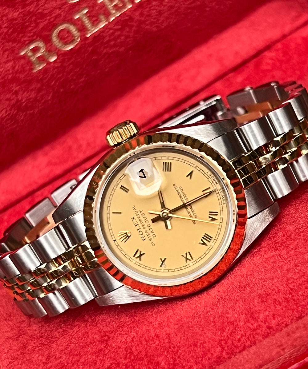 Rolex - Lady-Datejust - 69173-cm9-dc709 - 26 mm - 1992 - inkl. orig. Box & Papiere