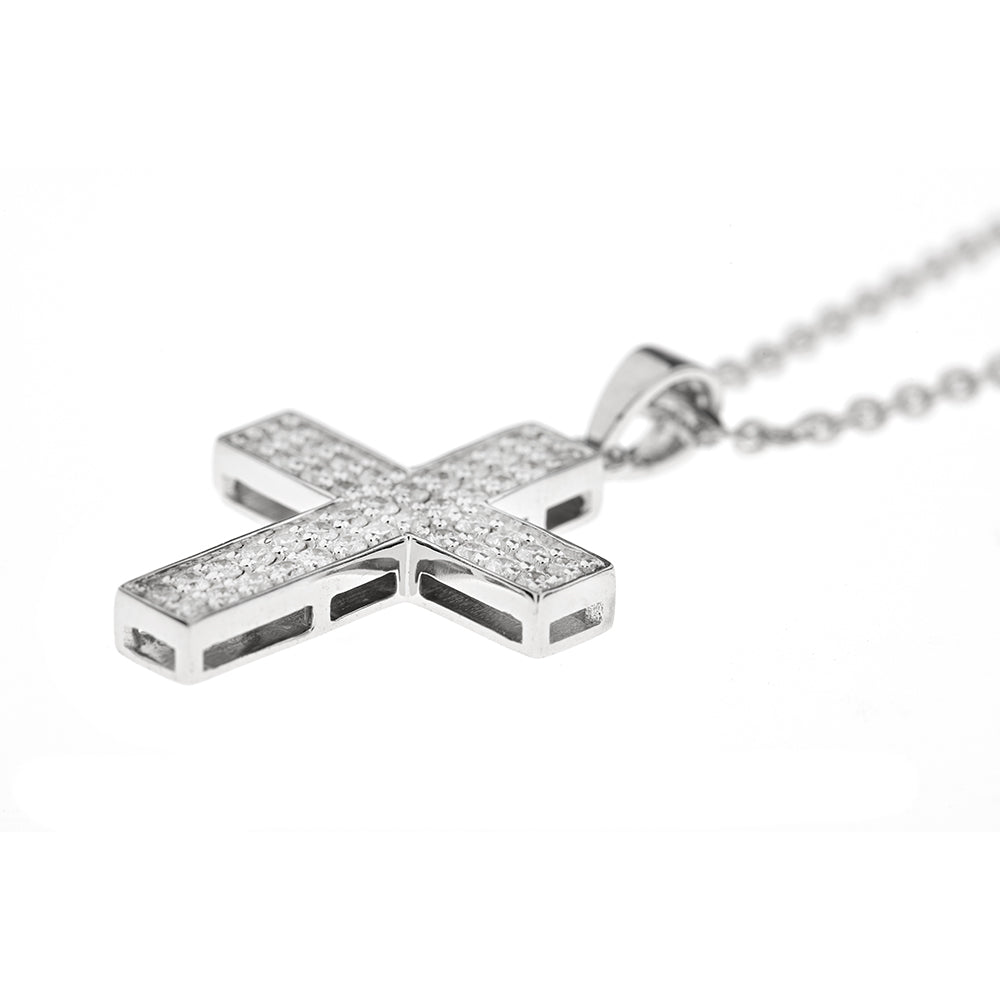 Diamantkreuz Pendant Halskette, Diamond Cross Pendant