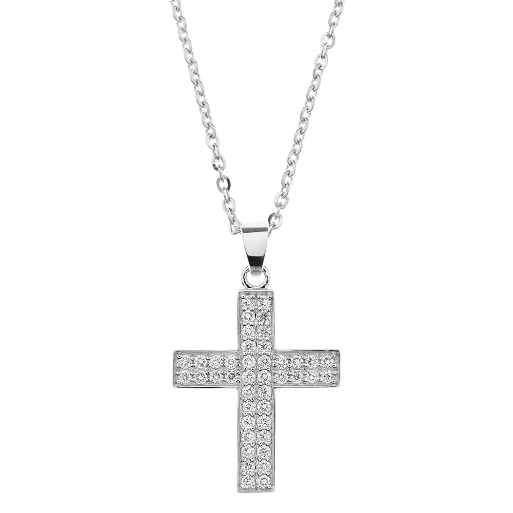 Diamantkreuz Pendant Halskette, Diamond Cross Pendant