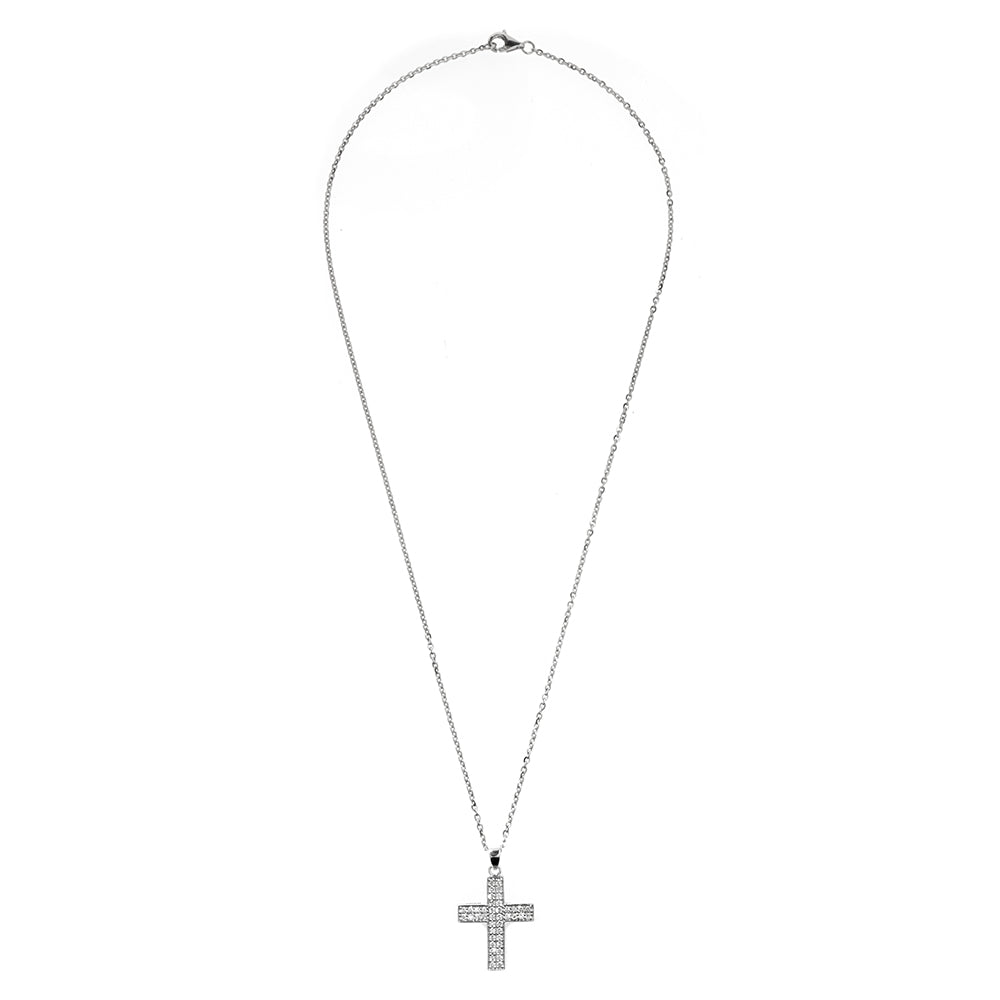 Diamantkreuz Pendant Halskette, Diamond Cross Pendant