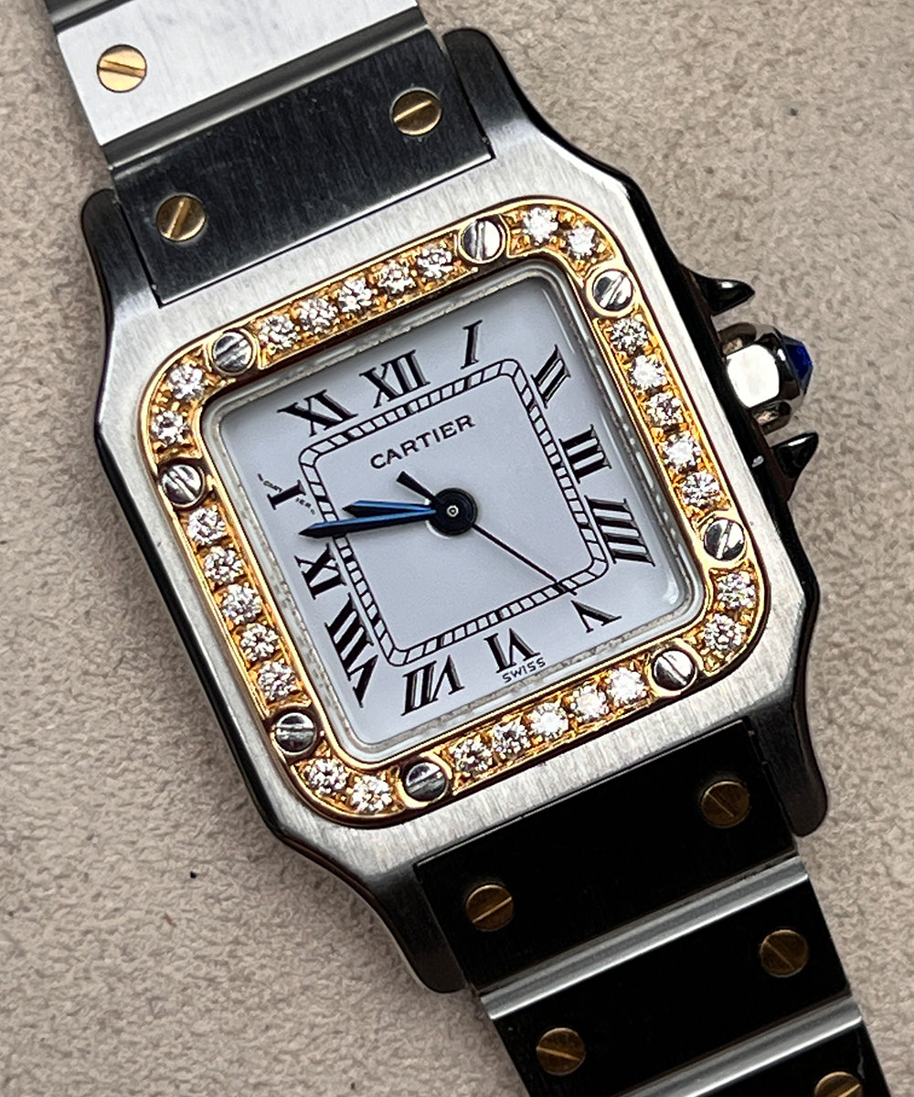 Cartier Santos - 0902 (Santos Diamond) - 24 mm - 1990