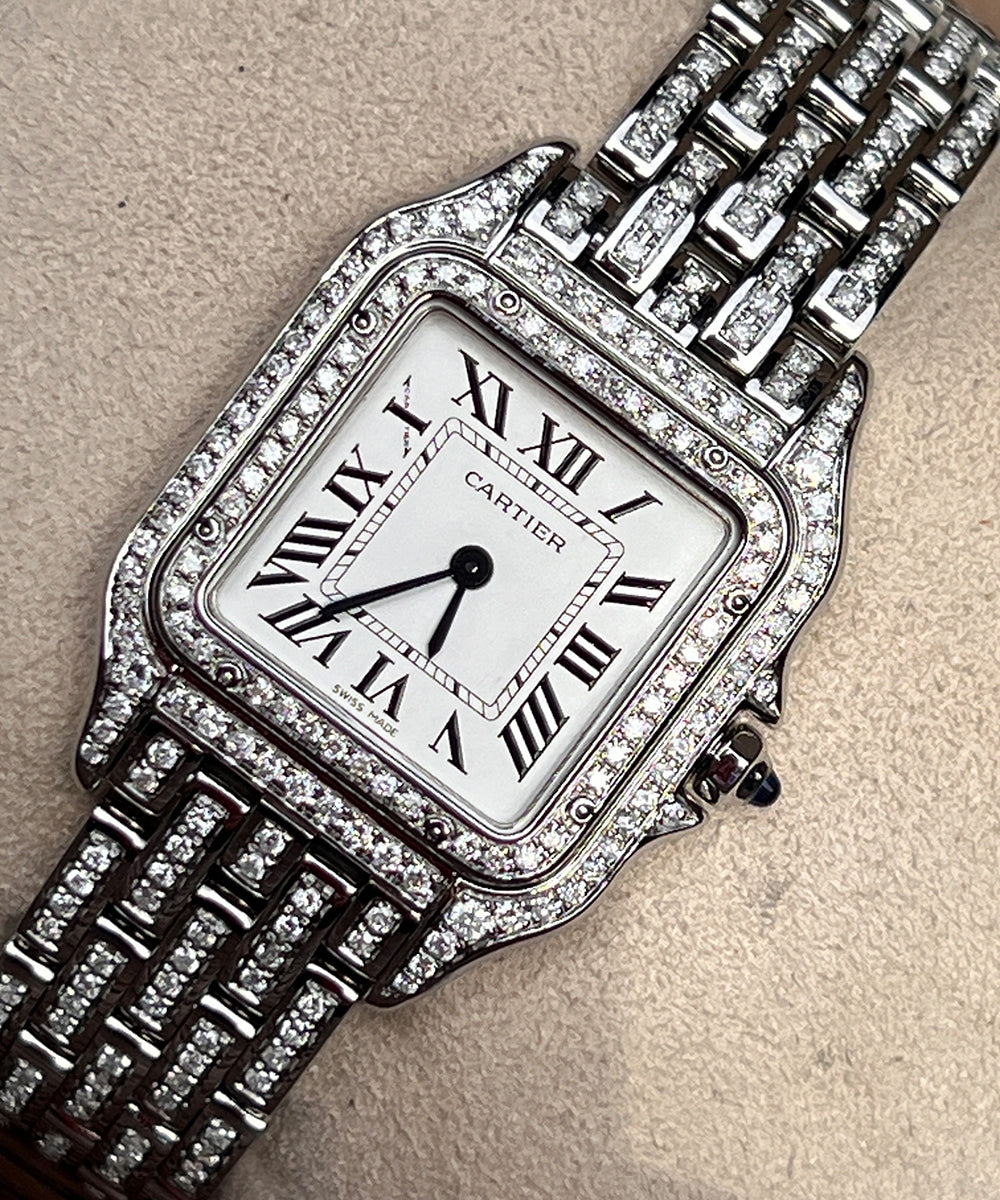 Cartier Panthère - WSPN0007 (Iced Out) - 20 x 28 mm - 2015 - inkl. orig. Box