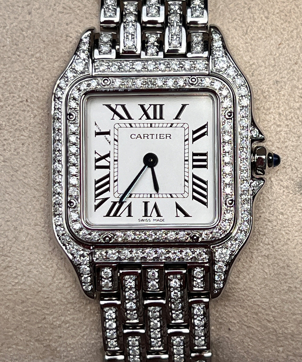 Cartier Panthère - WSPN0007 (Iced Out) - 20 x 28 mm - 2015 - inkl. orig. Box